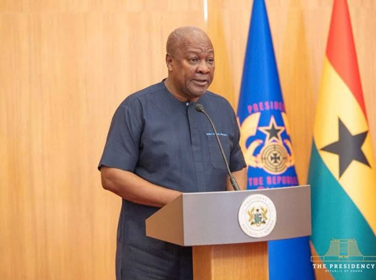 Mahama: 135 excavators, nearly 200 firearms seized in galamsey fight
